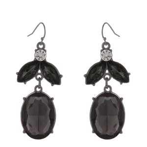 Erica Lyons dark dangling earrings